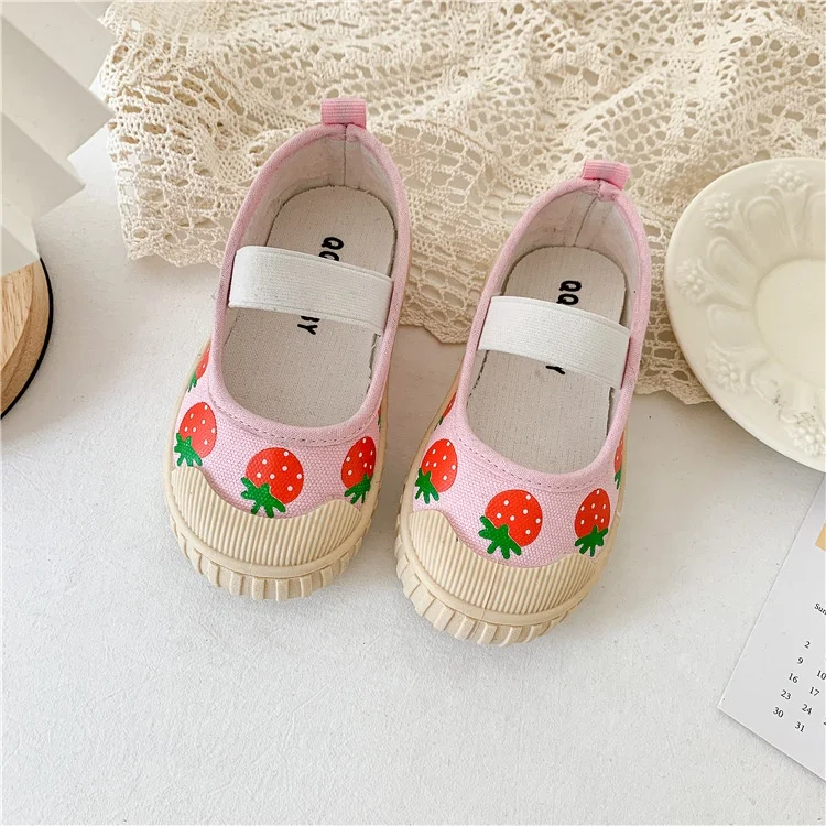 Spring Autumn Boutique Color Mixing Toddler Cartoon Cute Fashion Girl Casual Baby Walking Shoes