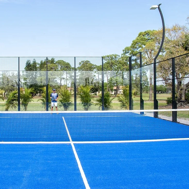 Wanhe High Quality Indoor Assembled Panoramic Padel Court Sports Used Tennis Court Equipment