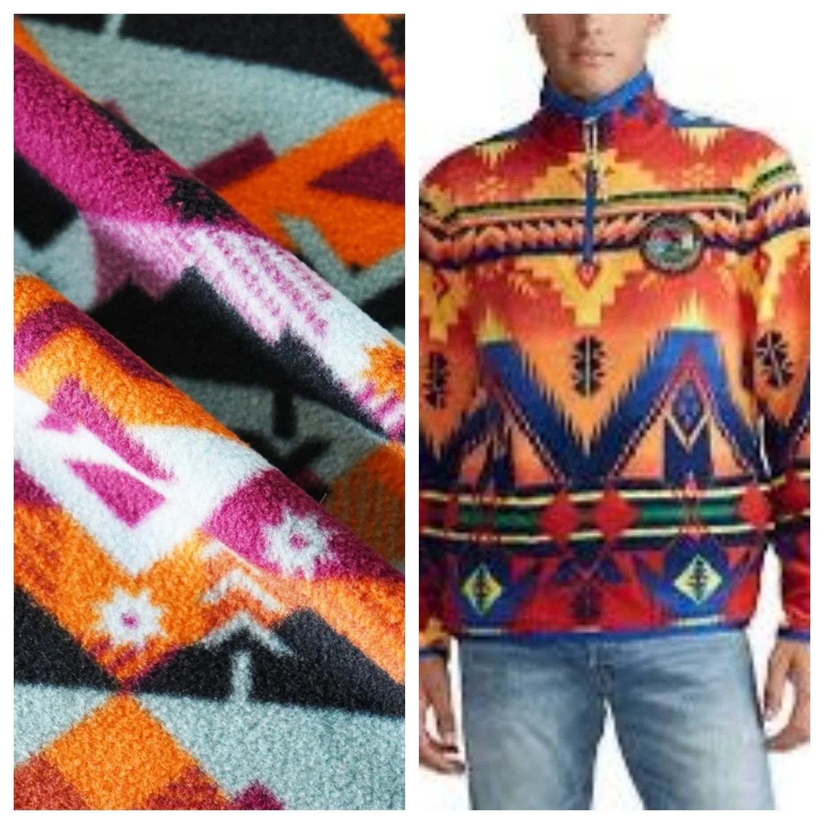 Printed polar fleece Blanket Pillow Cover fleece Recycled Warm 100% Polar Fleece tissus polaire tela polar french terry printed