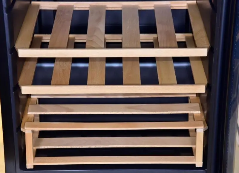 Custom furniture metal wood glass cooler mini cooling system wine cellar