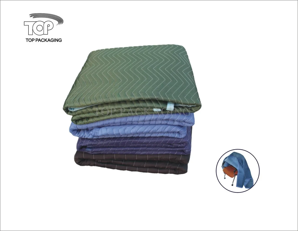 Premium 72*80 Dimension Polyester Moving Blankets For Movers