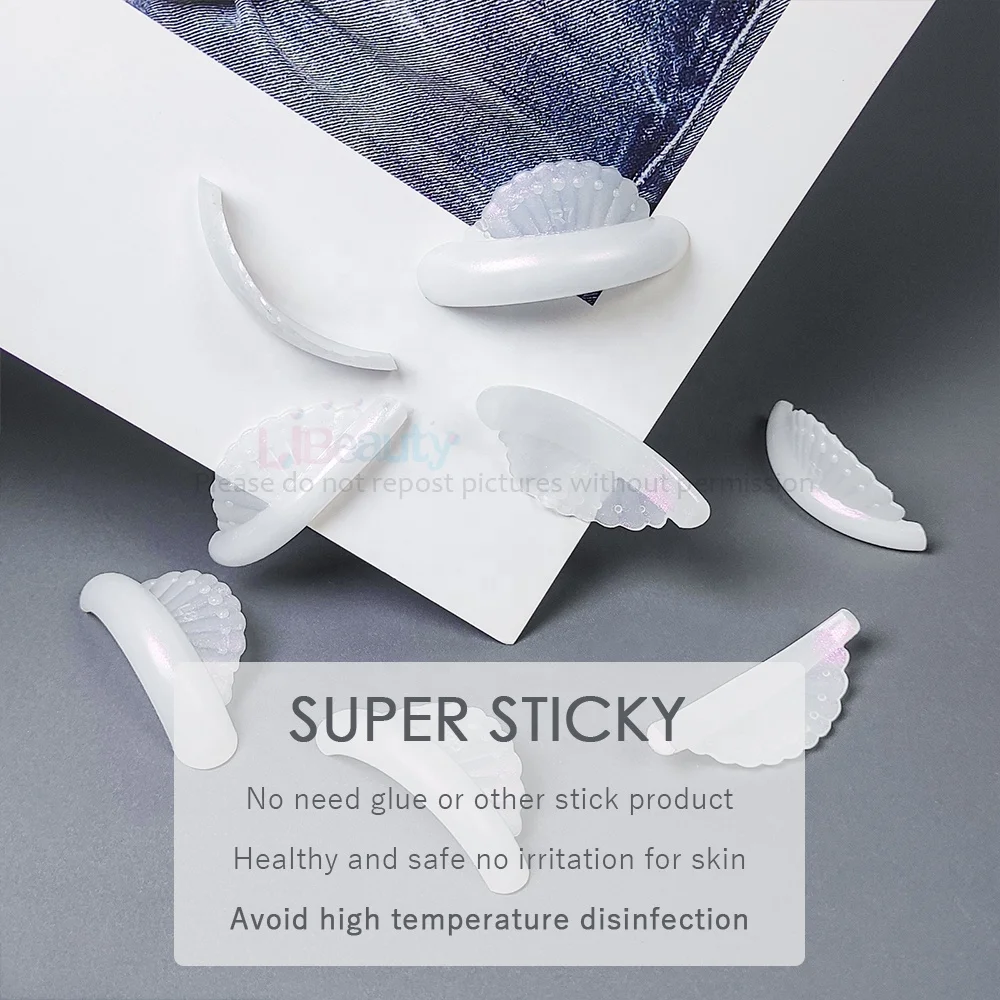 Wholesale Eyelash lifting rods New Glitter color Lash lift silicone Customization Eyelash perm pad Professional Lash lift shield