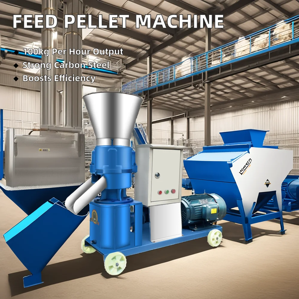 Mini Pelletizer Machine for Chicken Poultry Cattle Fish Feeds Home Use Motor Core Component on Sale