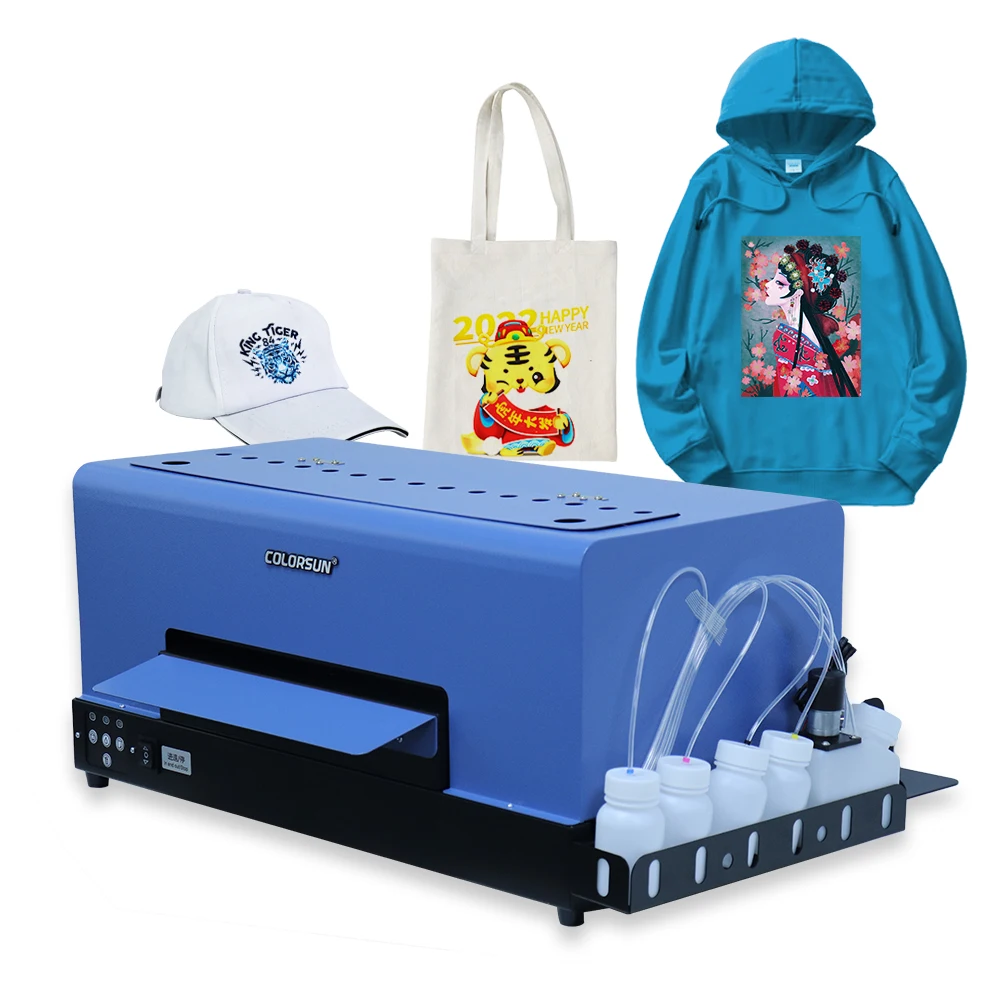 COLORSUN 2022 Best Sale Transfer 5 Color T-shirt Machine L805 Printing Head A3 Plus DTF Intelligent Printer