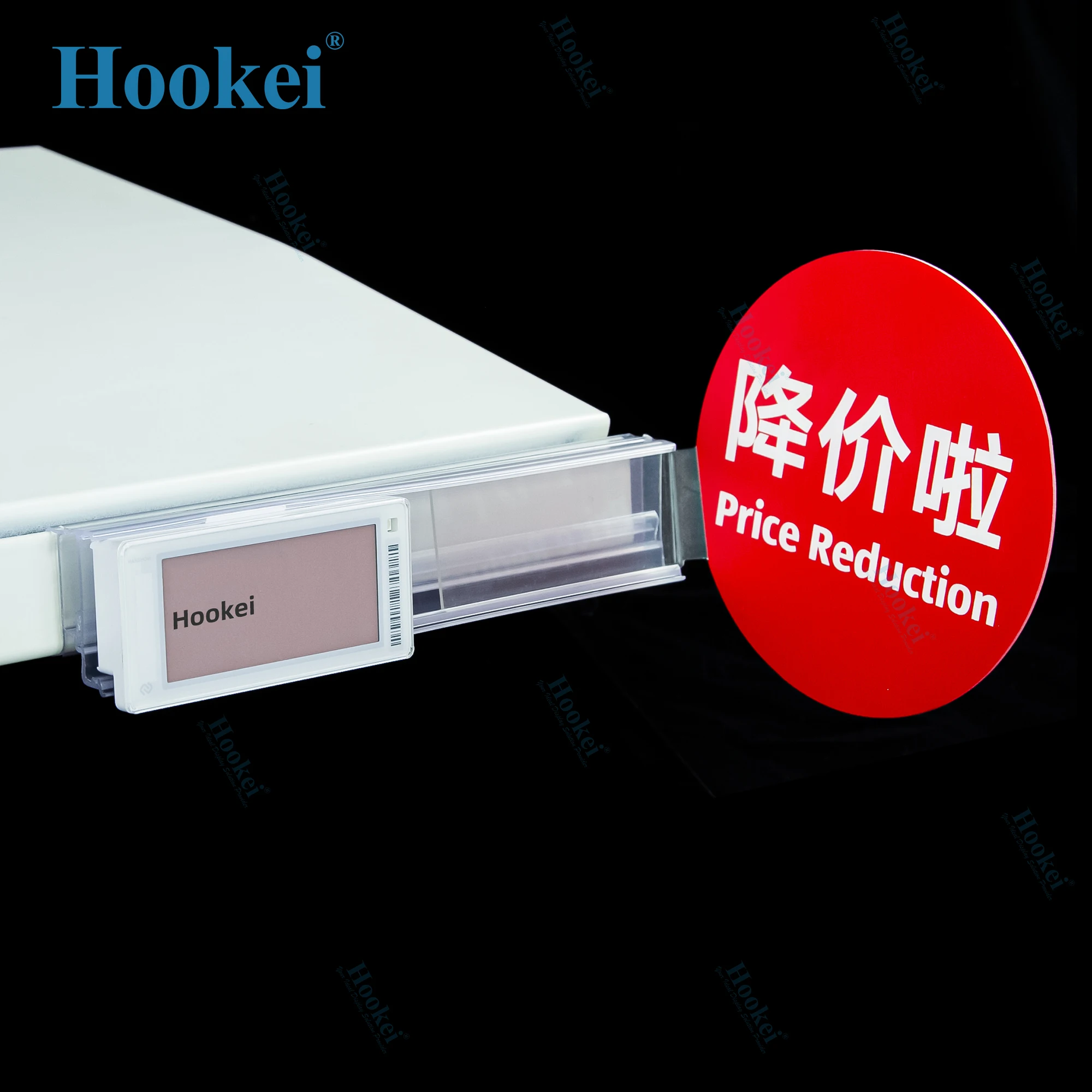 Custom Supermarket Electronics Shelf ESL Plastic Price Sign Clip Price Label Holder