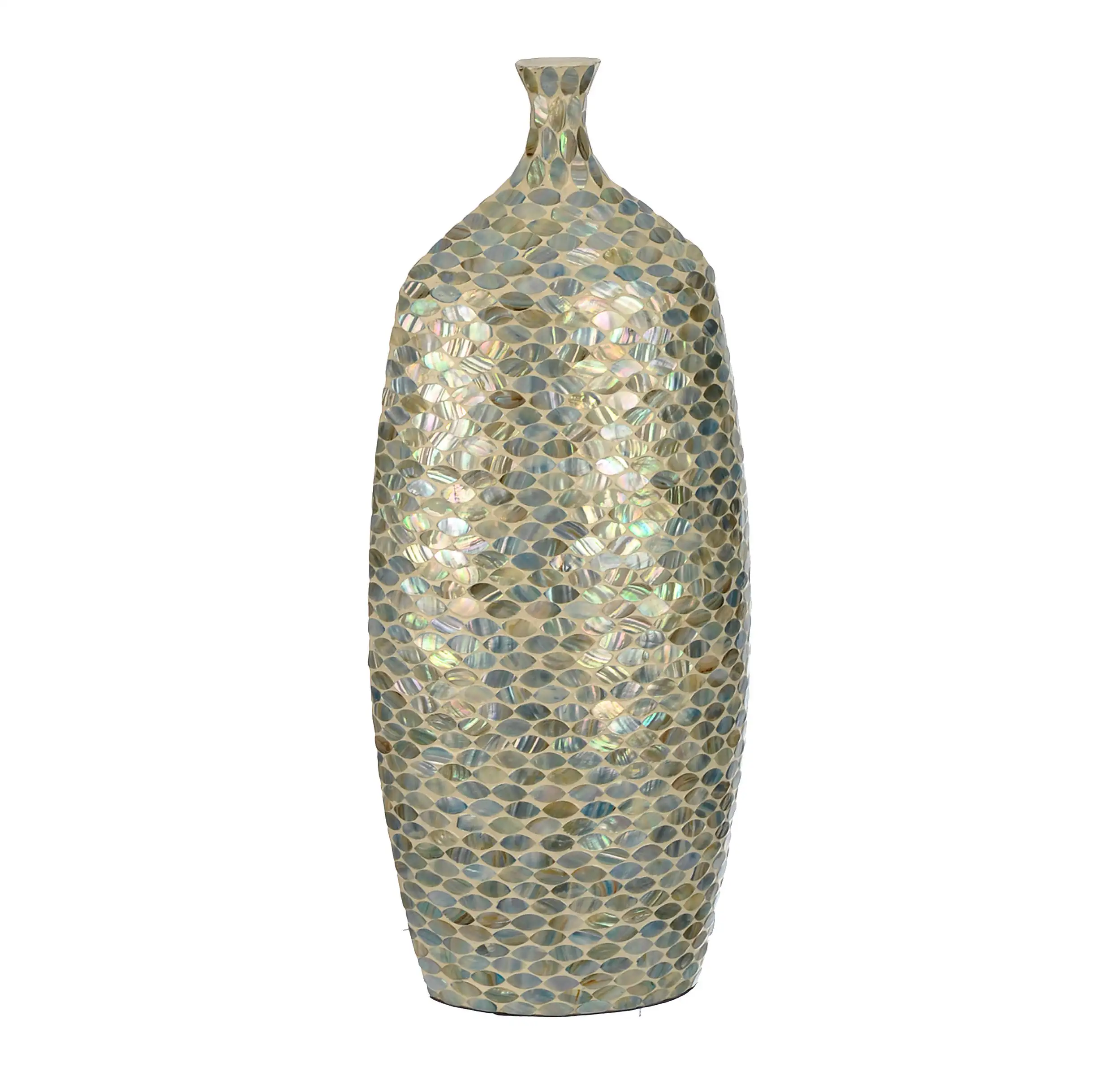 Vietnam handmade decorative floor mother of pearl luxury flower vase for home decor