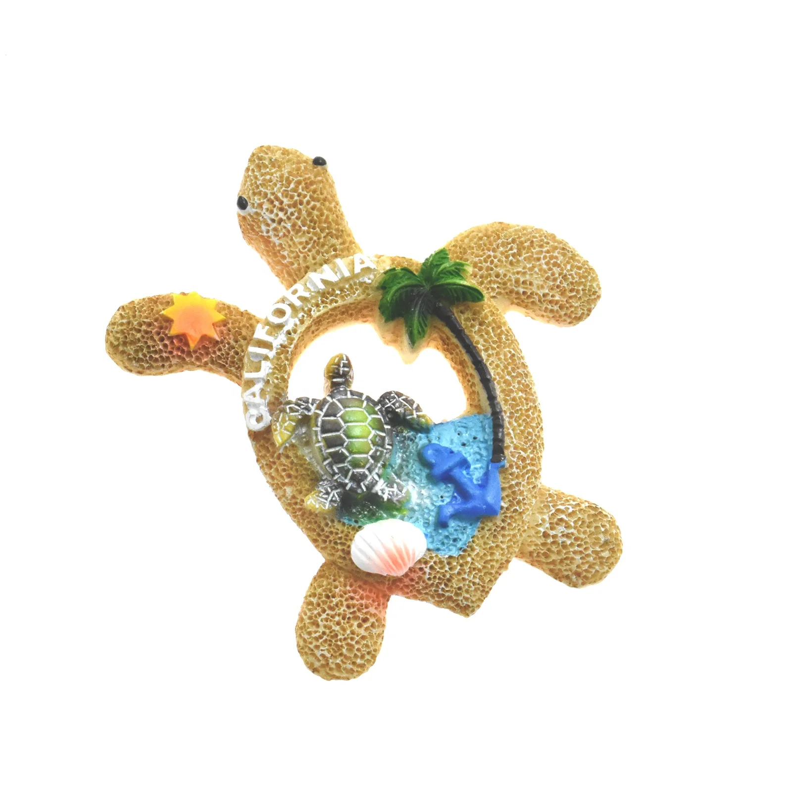 Souvenir Gifts Resin Turtle Fridge Magnet for Home Dec