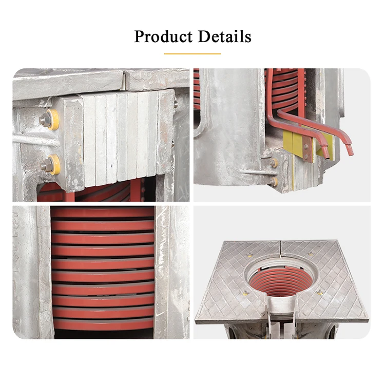 Iron induction furnace 2000 degree with cooling system melting furnace 100kg 250kg 500kg 100KW 200KW