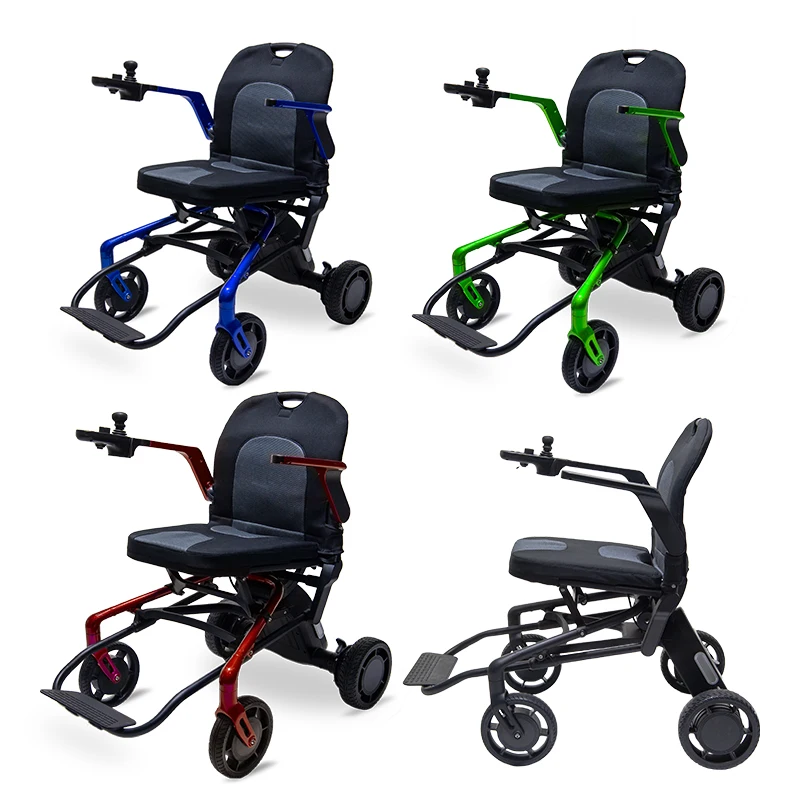 2020 Factory wholesale price lightweight foldable power chair electric wheelchair for elderly people