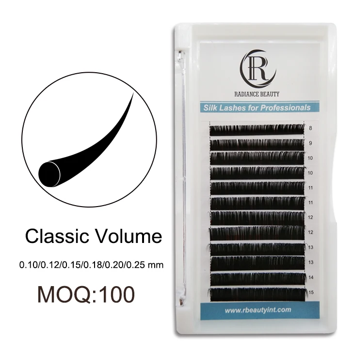 Kissme Bulk cashmere lash extension individual ellipse flat split tip eyelashes extension