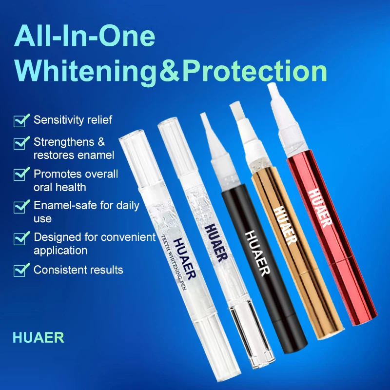 Wholesale Private Label 16% 35% HP Gold Sliver Cleaning Dazzling Instant Night Tooth Gel Whiten Teeth Whitening Pen With Logo