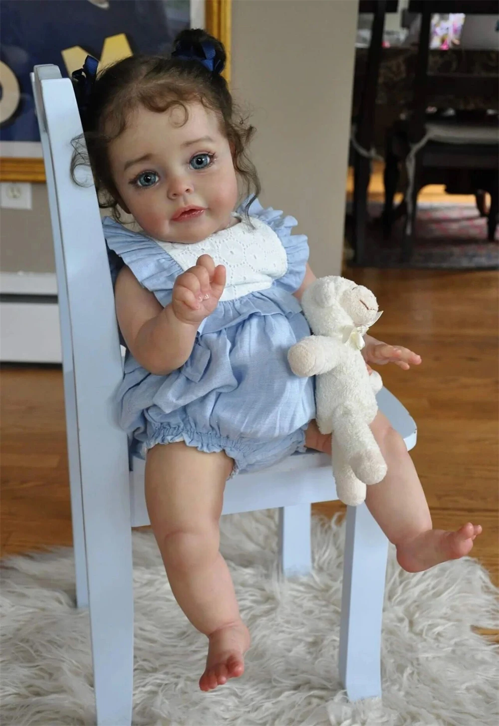Cute 60cm 24 INCH Non-Toxic Baby Doll Lifelike Diy Houseplay Playmate Reborn Baby