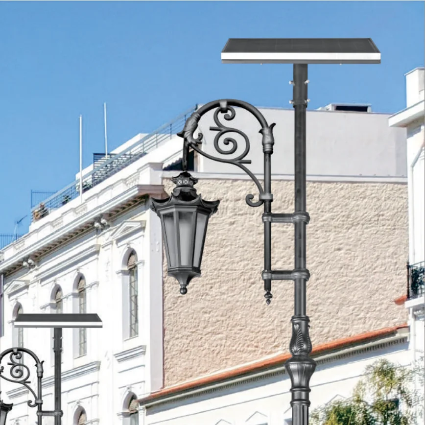 Caravan driveway solid brass lamp square 4x4 led free post garden security street light solar cube with camera landscape