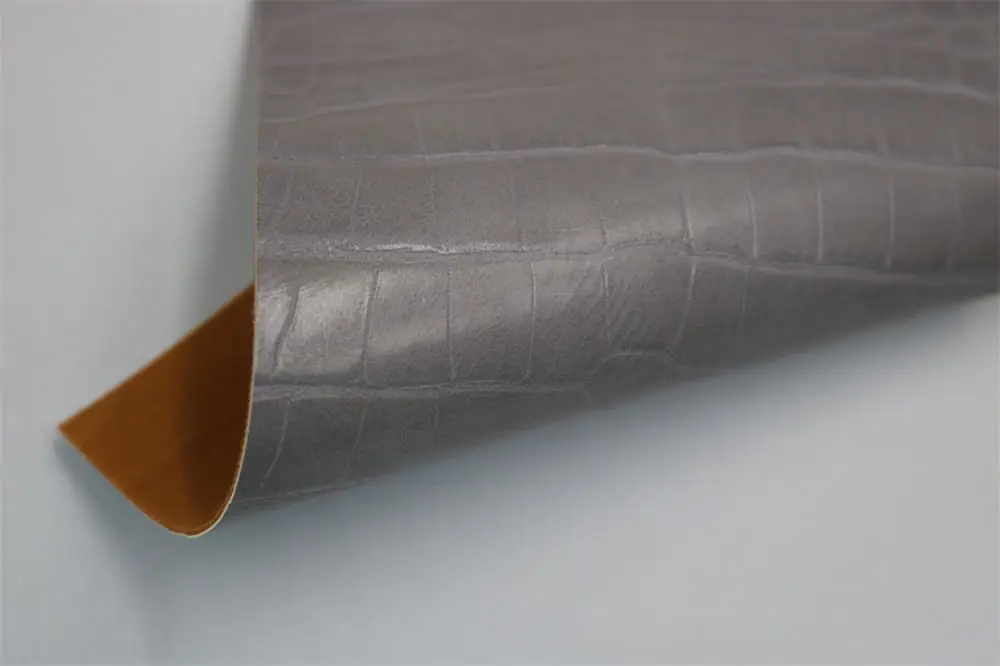 2022 High Textured Crocodile Pattern Synthetic Faux Leathers For Shoes