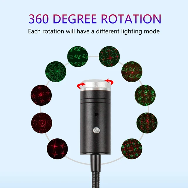 Star Light Interior LED Starry r Night Light led lights for decoration home and kids room Galaxy Star Projector Lamp for Car