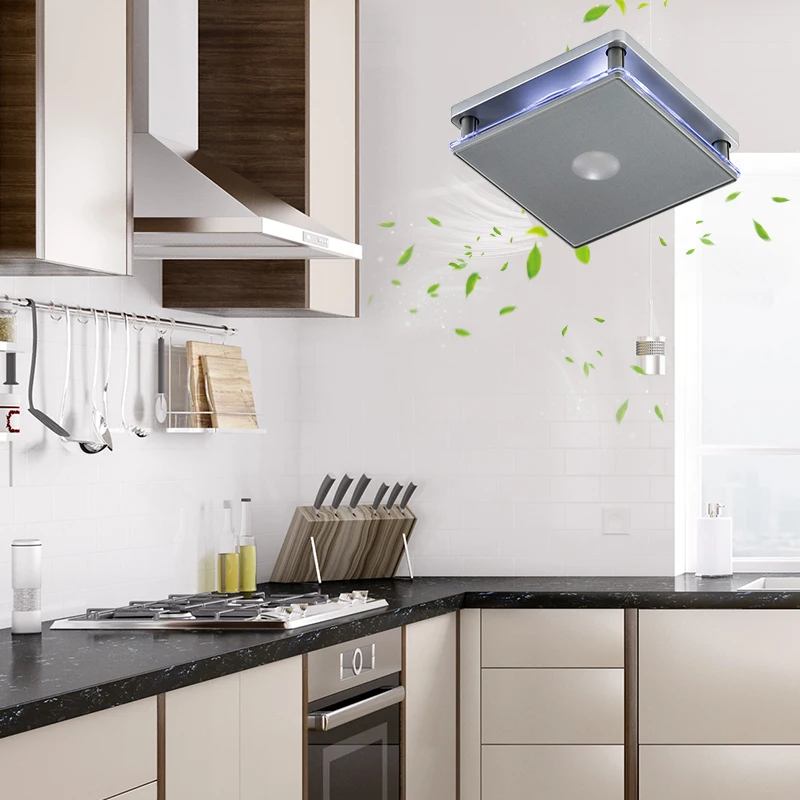 Factory Sale Stylish Look Decorative Panel  Extractor Fan Automatic Square Exhaust Fan For Bathroom