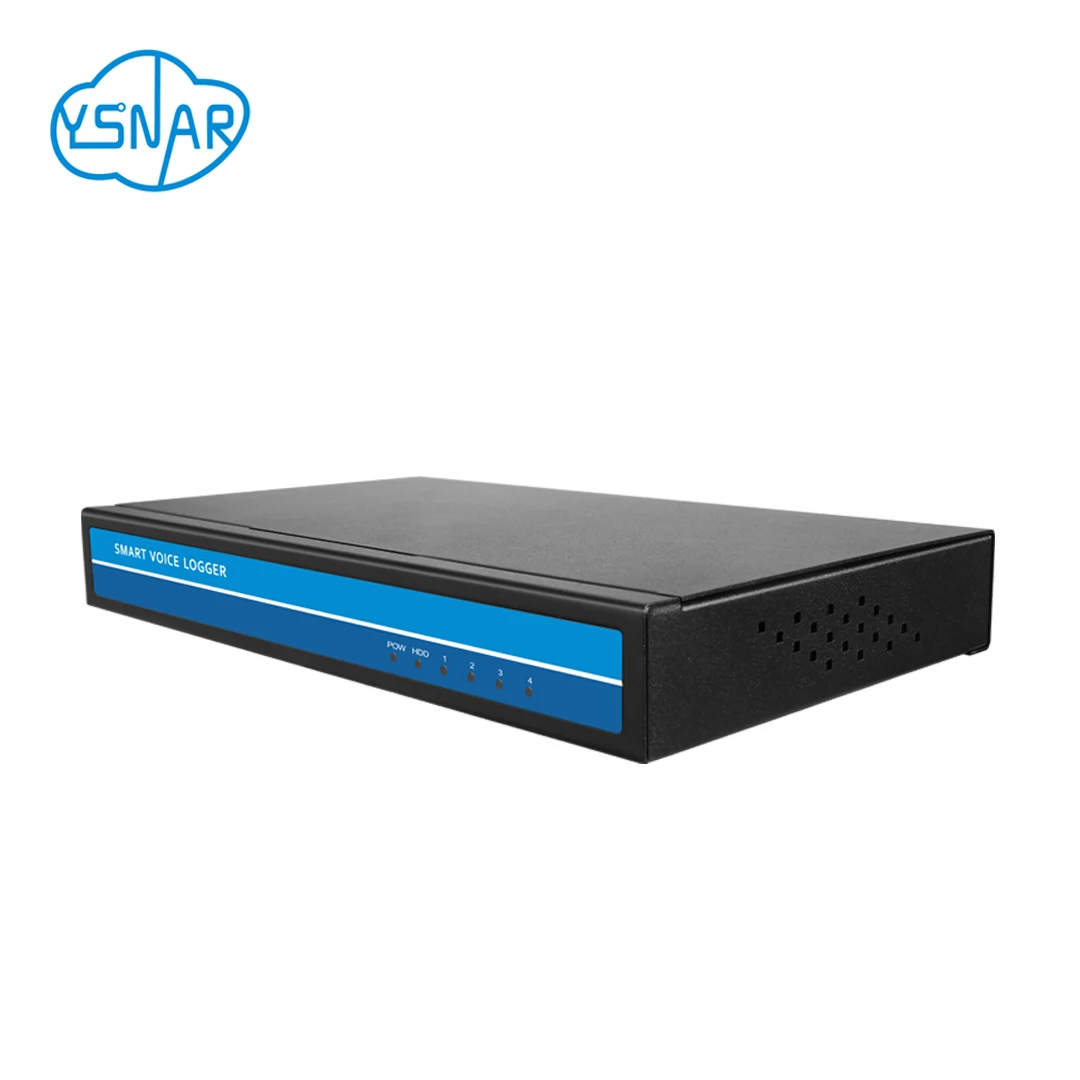 Call Center Telesales System: 4CH Customized Standalone Network Telephone Call Recorder Voice Logger with HDD, SDK/API & OEM PVC