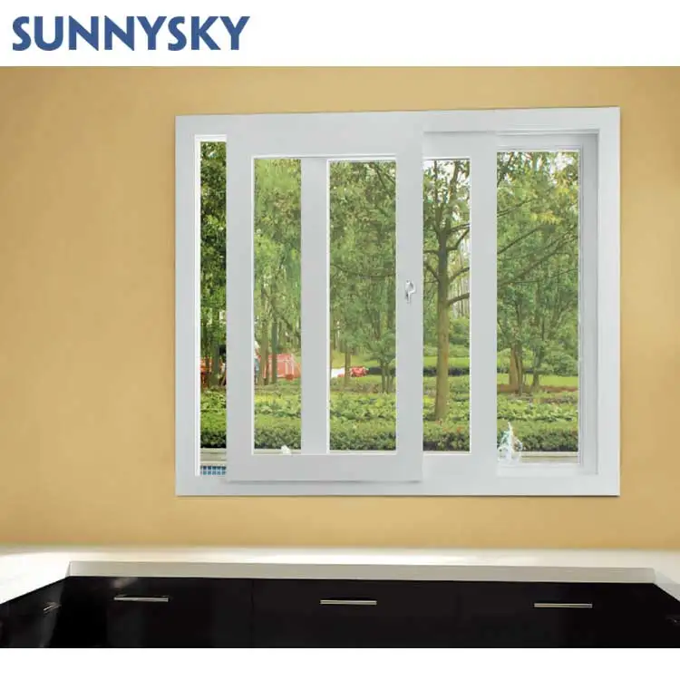 Sunnysky wholesale Hot Sale double glazed aluminium sliding windows with Lowe glass