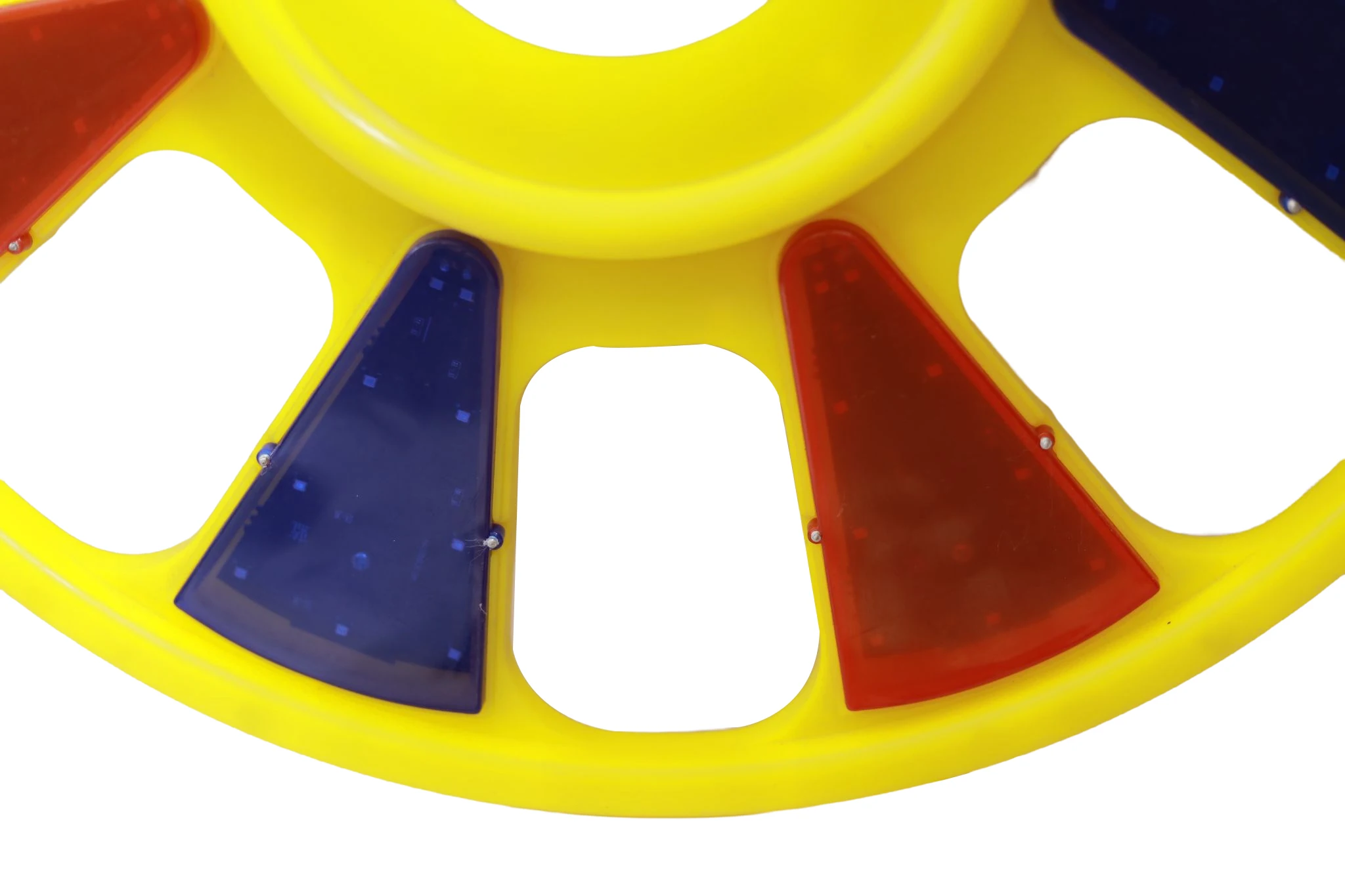 Road Construction Warning Light Red Blue Rotating Traffic Signal Light Led Solar Rotating Light