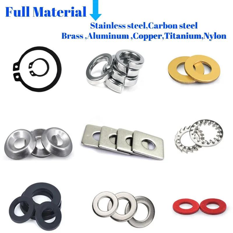 All size black white flat nylon rubber washer abs sleeve bushing
