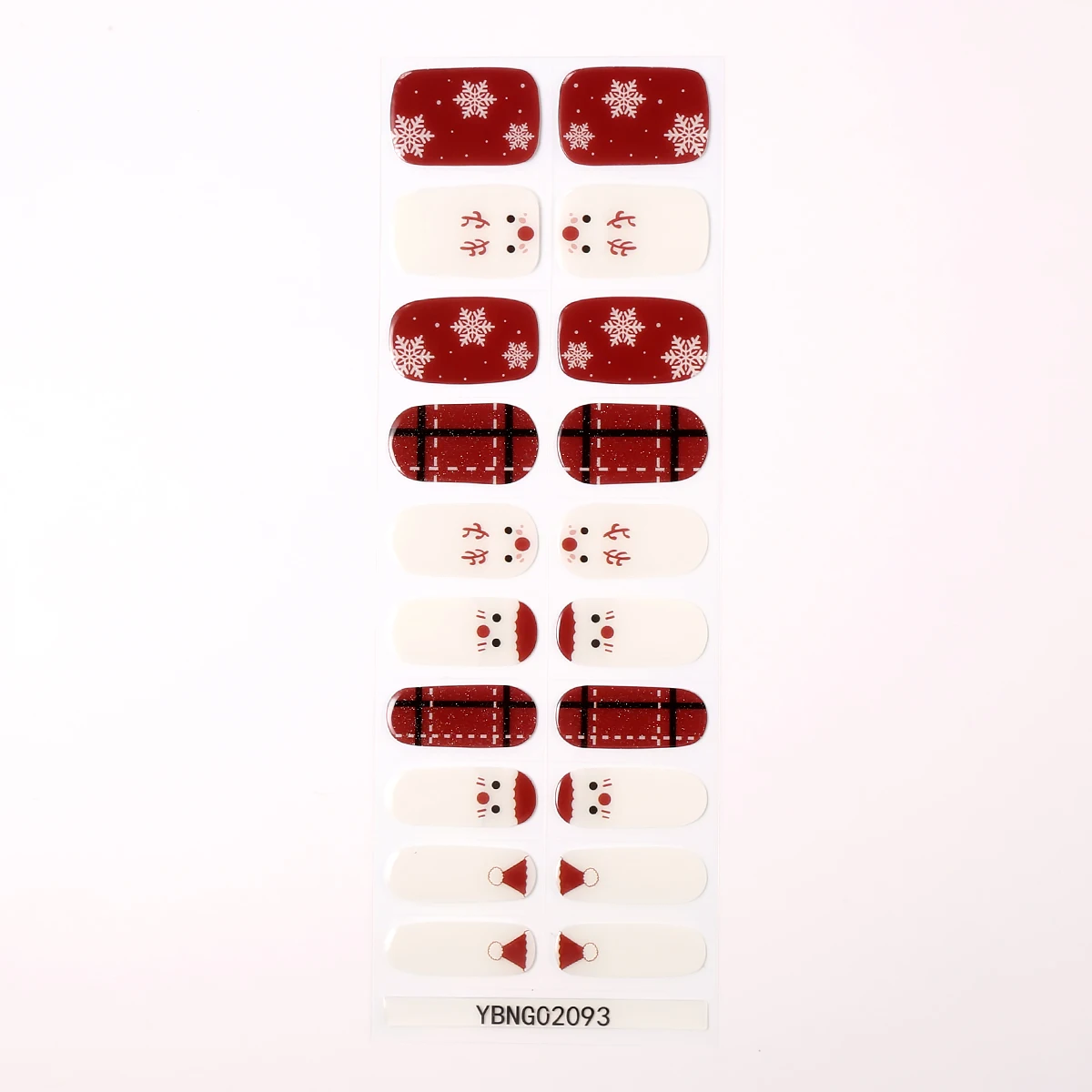 YBNG Sparkling Semi Cured Gel Nail Stickers Ideal for Parties and Everyday Any Occasion and Easy to Use Waterproof 20 Wraps