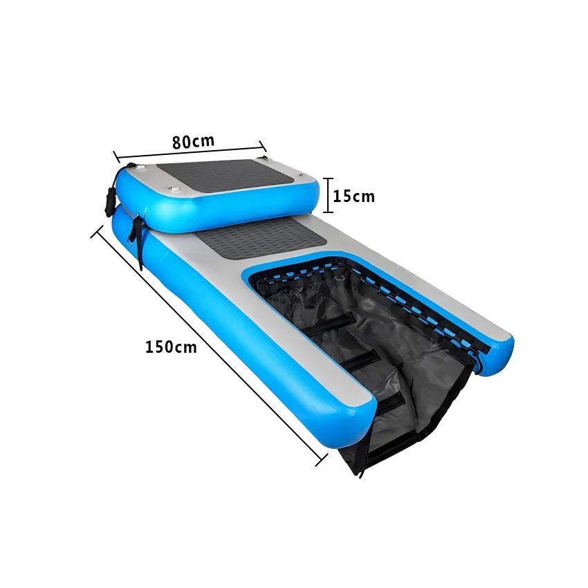 Portable Inflatable Water Dog Ramp Floating Platform Pet Boat Ramp Swimming Pool Dog Ladder