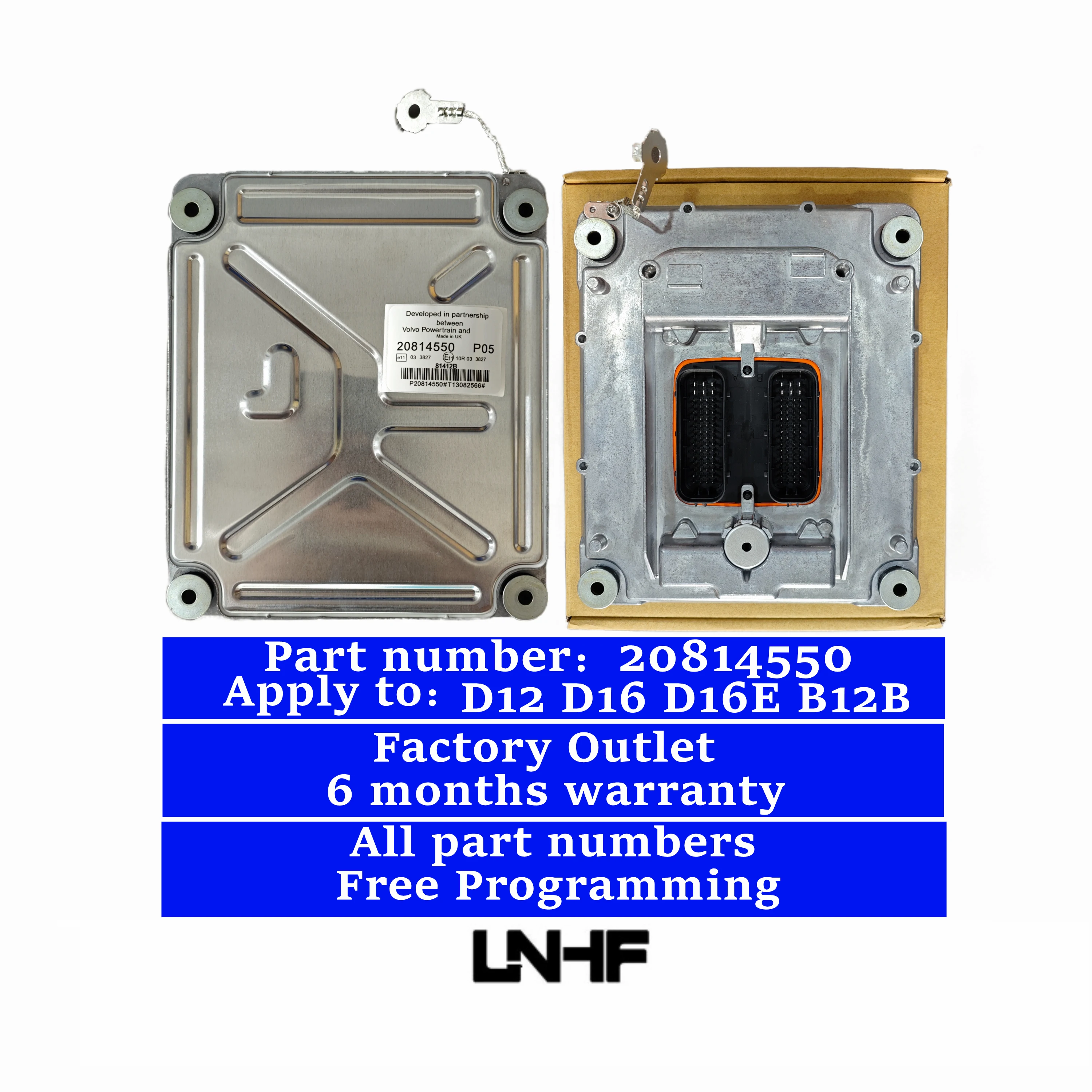 LNHF Заводская розетка 20814550 D12 D16 D16E B12B модуль управления двигателем для грузовиков автобусов ECU ECM Volvo Renault
