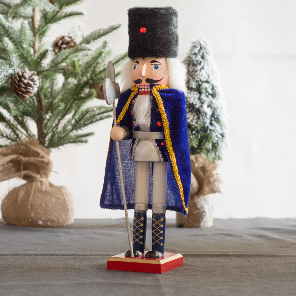 38cm blue nutcracker machine home decoration
