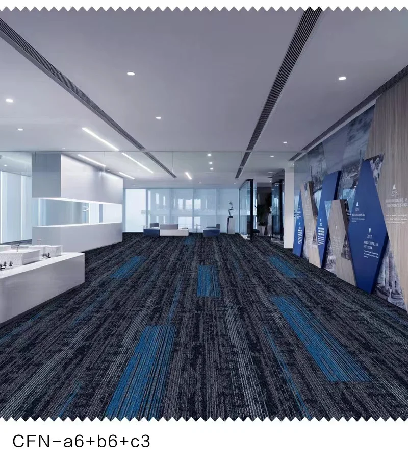 Xnuoao New hot sale fire rated fast shipping black white carpet tiles 25x100