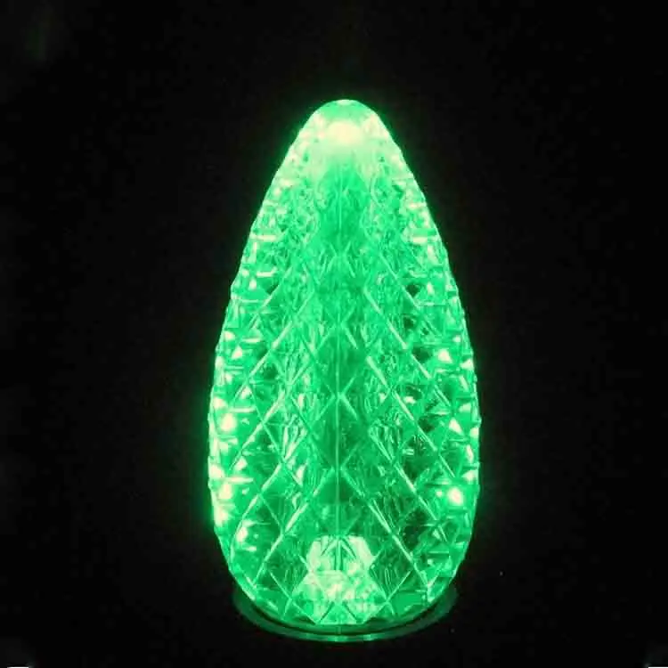 Commercial grade opticore c9 LED multi color faceted SMD Christmas light bulbs