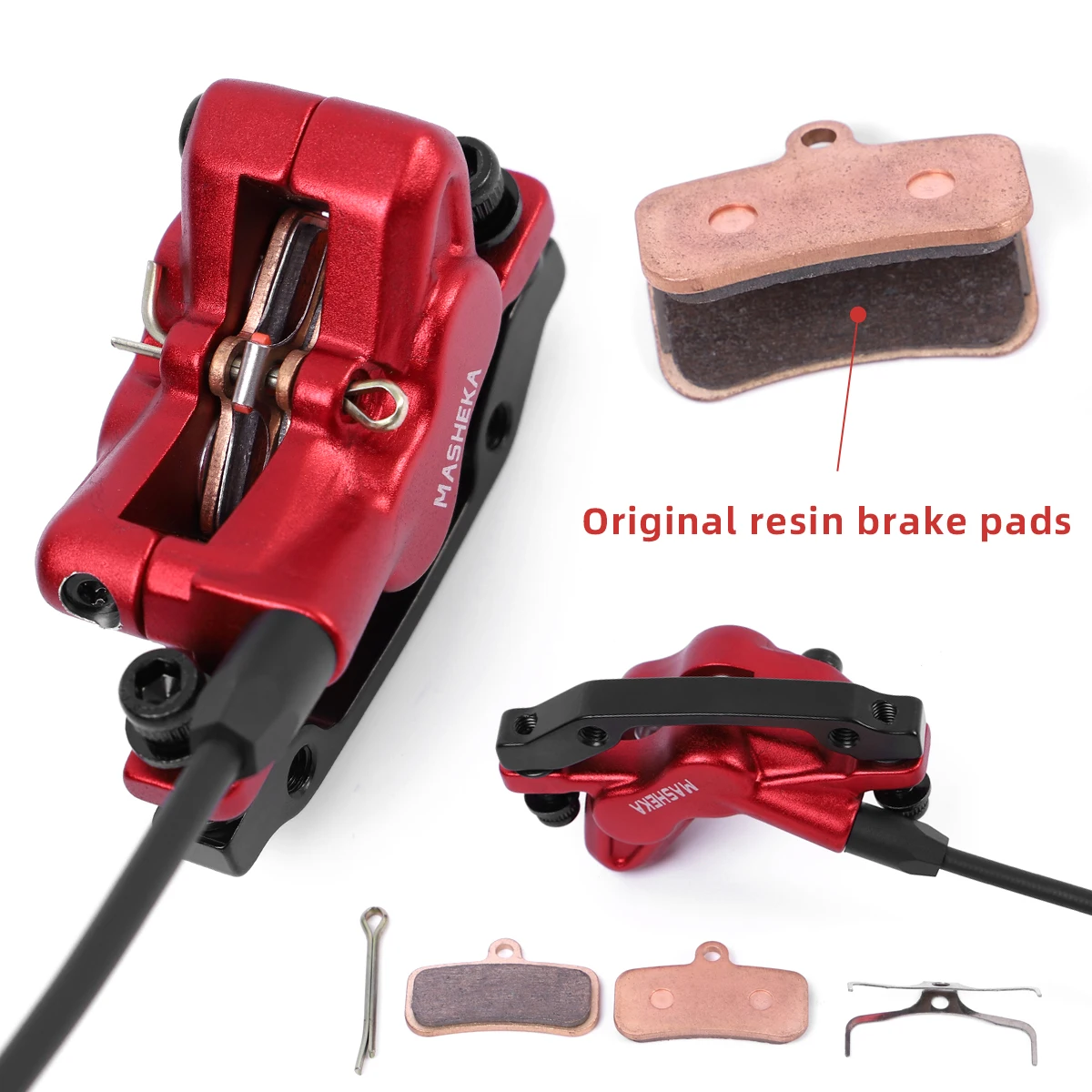 OEM  Bike HB680 4 piston hydraulic brake with parking function three wheel electric scooter brake electric three wheel bicycle