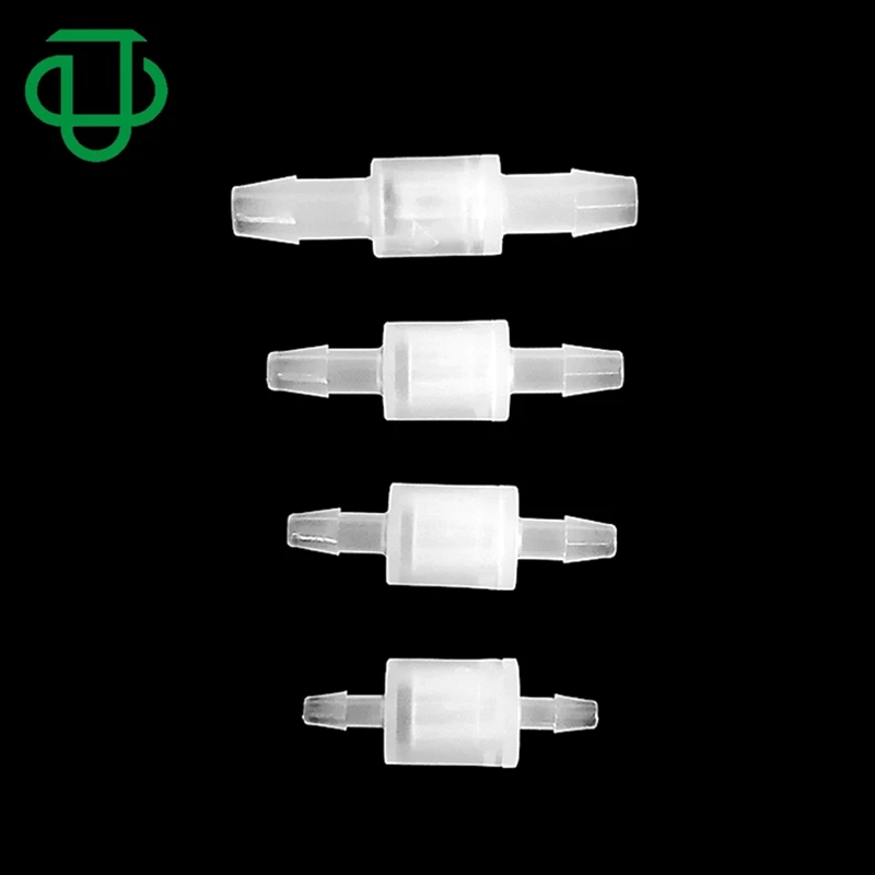 JU PP/EPDM Low Pressure Barbed Check Valve Plastic Spring Loaded One Way Non Return Check Valve With Hose Barb