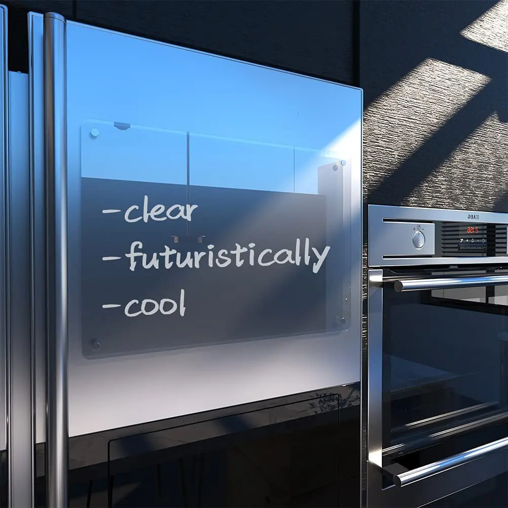 Transparent Custom Clear Acrylic Whiteboard Magnetic Dry Erase Board Calendar For Refrigerator Children