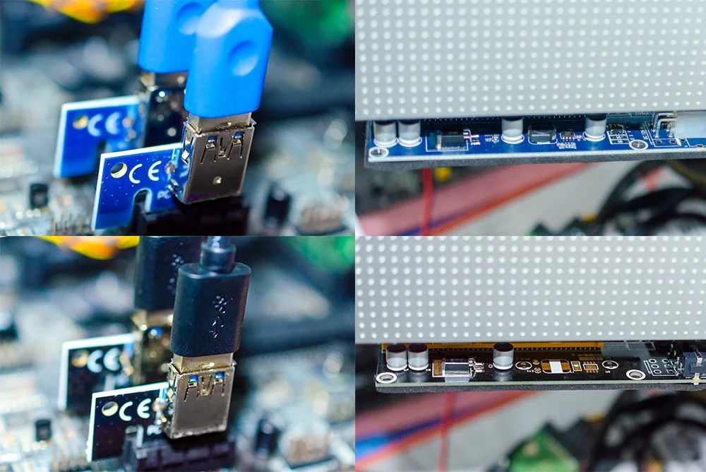  2021 VER009S Plus PCI-E PCIE 6Pin Райзер-карта 009s PCI Express адаптер SATA USB 3 0 кабель 1X 16X
