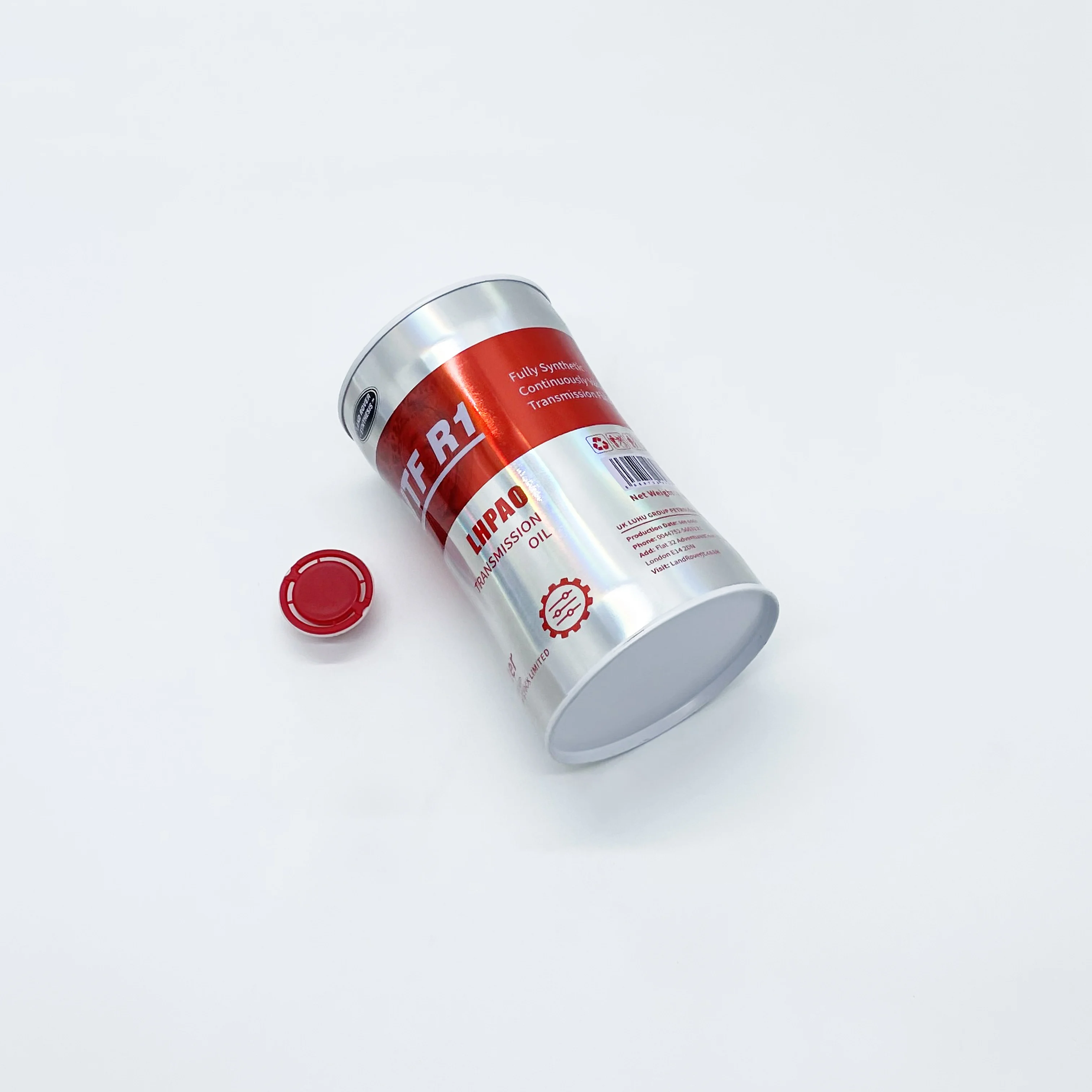 1 liter slim waist shape metal oil packaging engine oil metal tin can