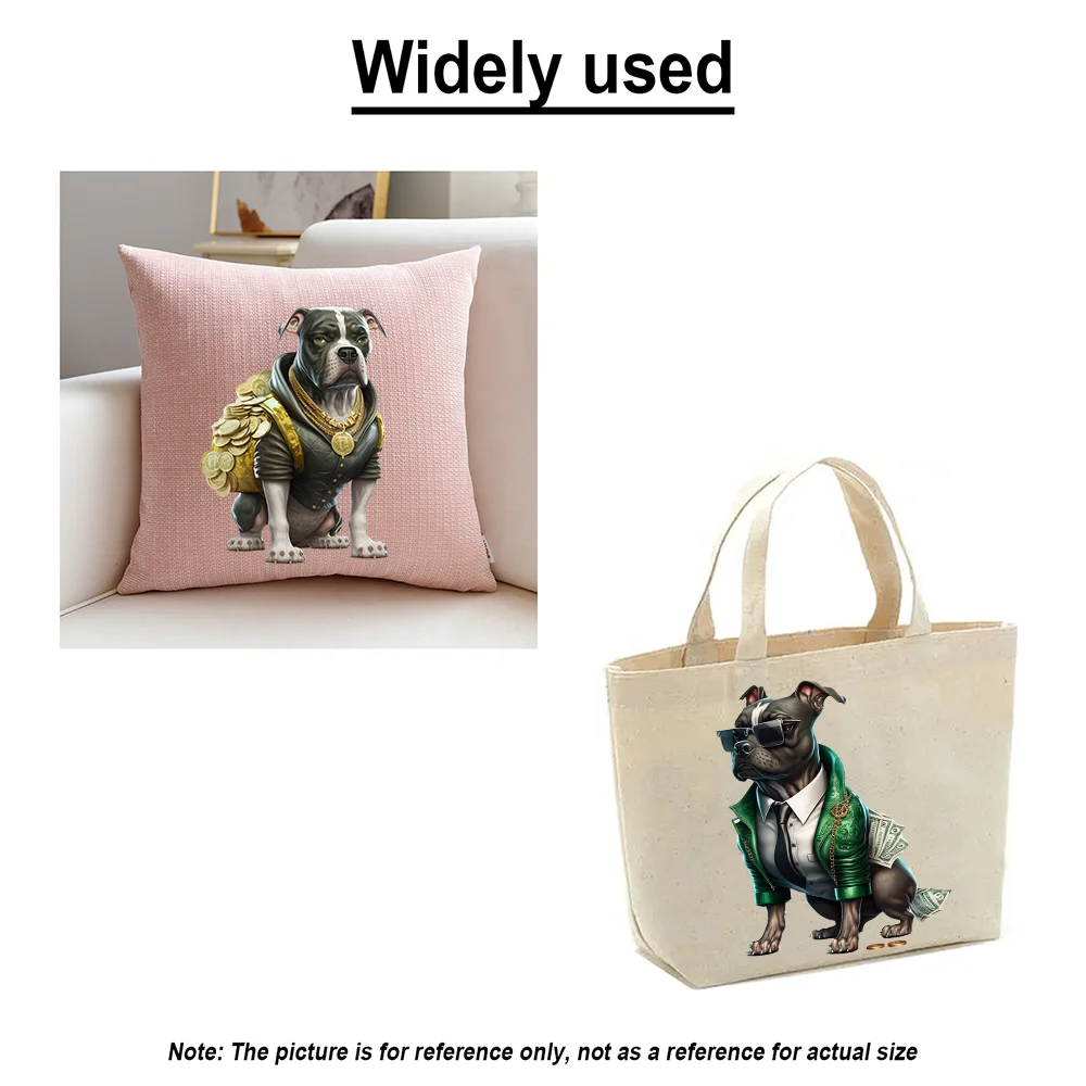 Hot Sale Hip Pop Street Animals DTF Custom Heat Transfers Hustle Cash Money Bear Digital Print Heat Transfer Stickers for T-shir