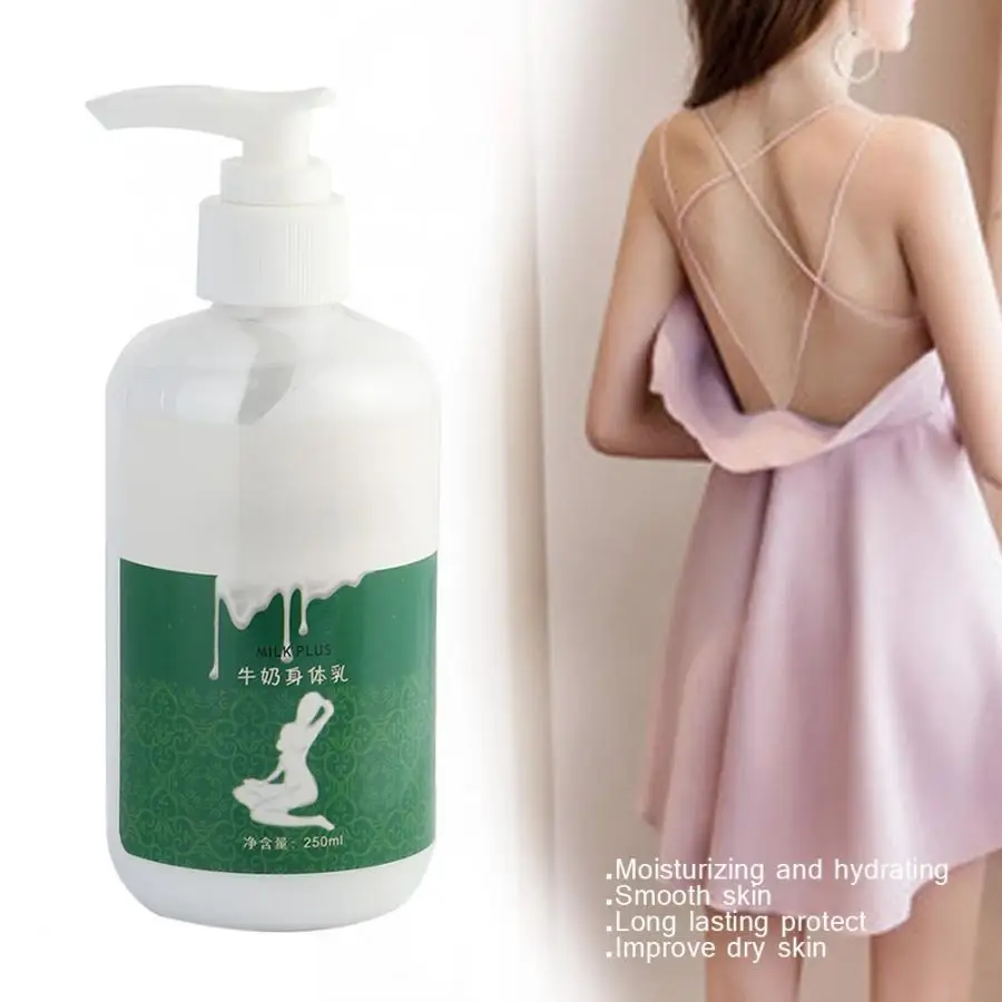 
300ml Bottle Shea Butter Hydrating Light White Color Body Peeling Lotion 