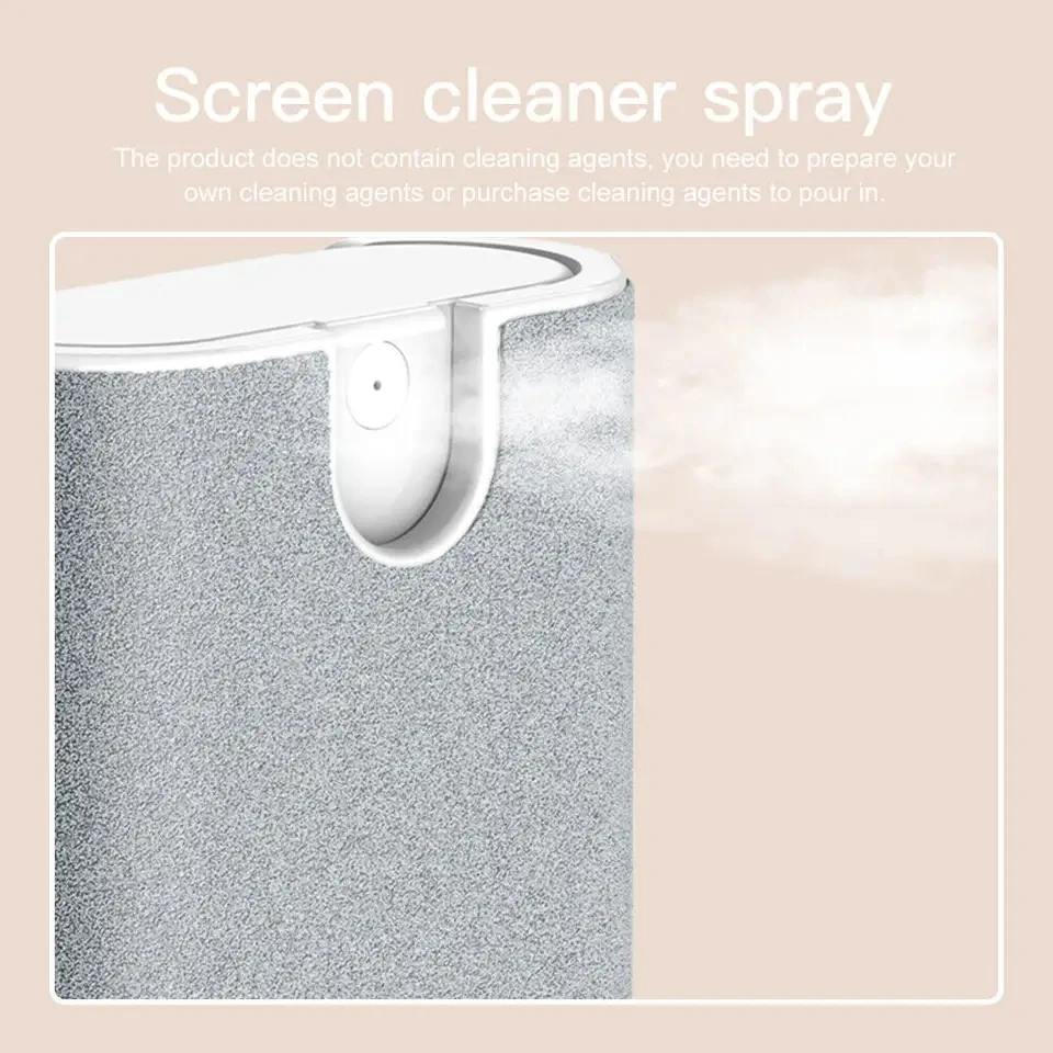 5 in 1 Keyboard Lens Screen Earphone Earbud Cleaner Pen Cleaning Rags Cotton Foam Spray Mist Brush Kit For Phone Laptop Cleaner