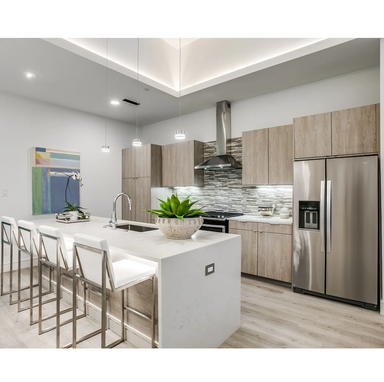 Modern design luxury simple modern design kitchen cabinet for house use