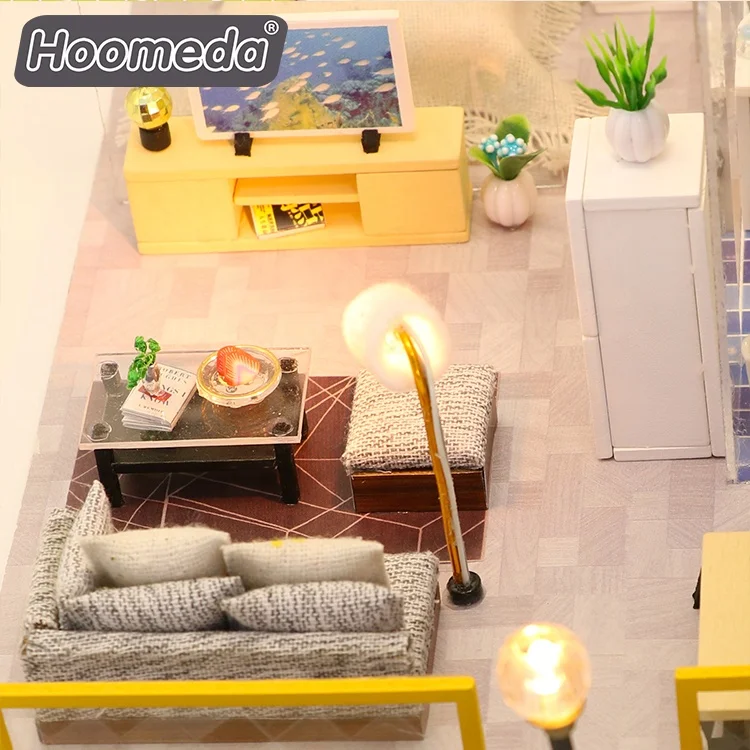3d diy кукольный домик деревянный миниатюрный набор ручной работы для девочек