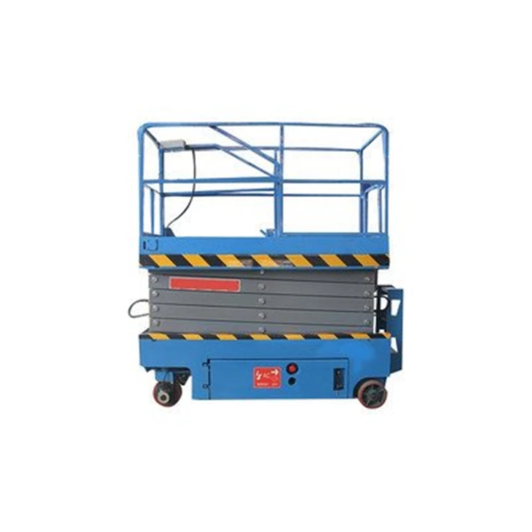 Ножничный подъемник механис 6 м самоходный manlift гидравлический двойной ножничный воздушный подъемник