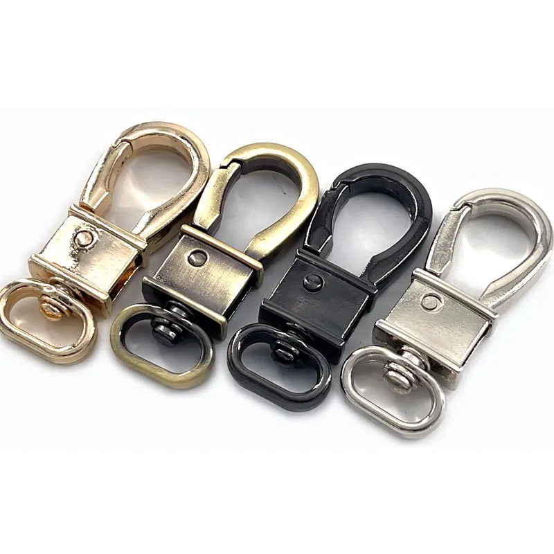 Bag Golden Nickel Plated Custom Shaped Clasp Heart Lobster Clasp Carabiner Keychain Snap Hook Buckle