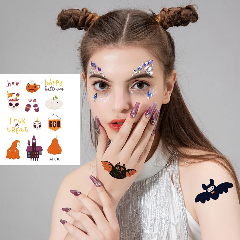 OEM Wholesale Price Temporary Body Painting Art Water Transfer Paper Halloween Semi Permanent 3D Sticker Buy Temporary Tattoo