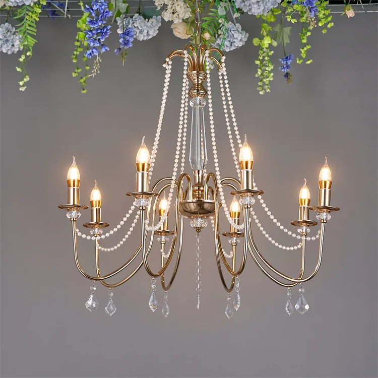 New Wedding Crystal Bead Chandelier Hotel Wedding Decoration Chandelier