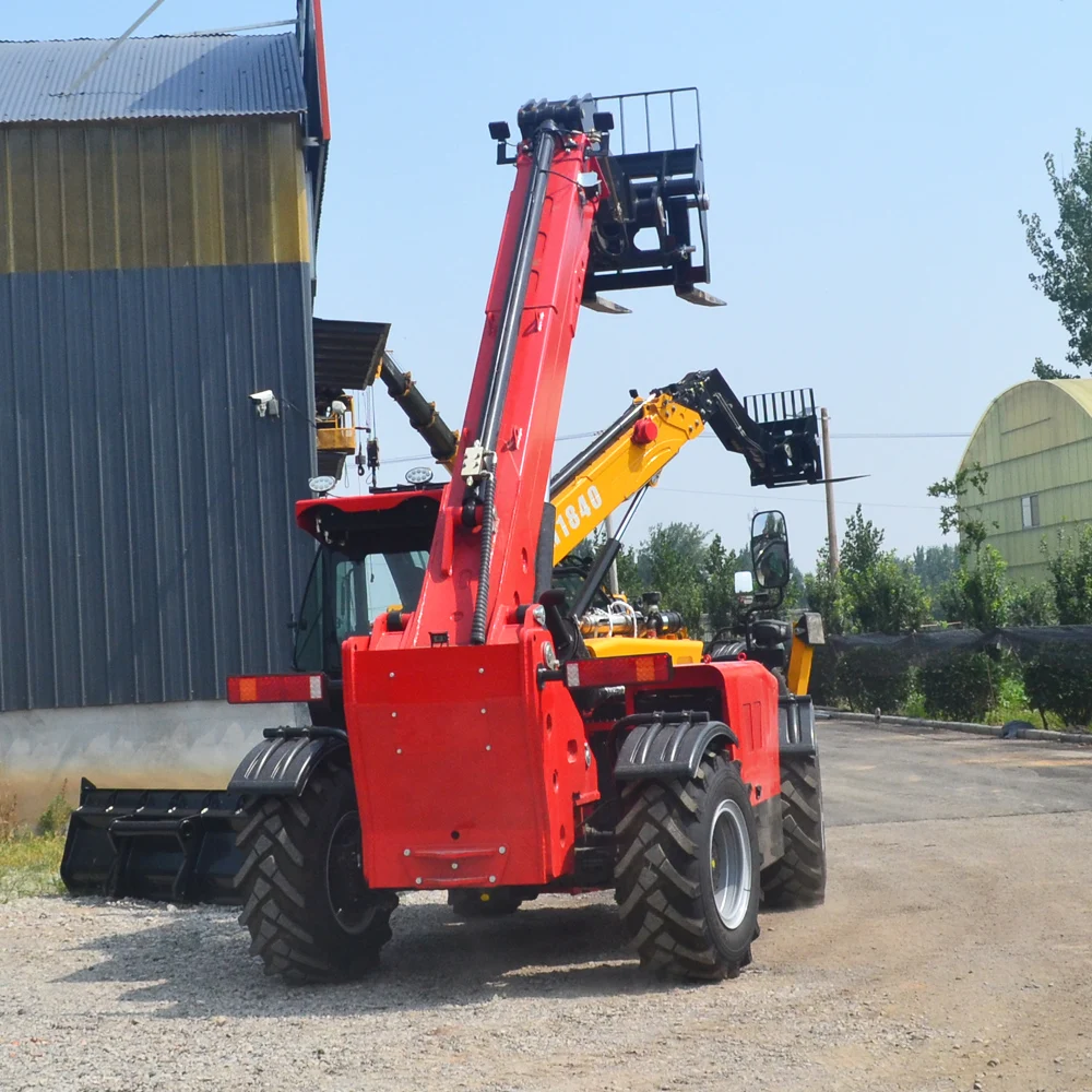 CE Standard Telescope Forklift 4Ton 4000kg Forklift Boom Truck 17m Telescopic Arm Diesel Forklift