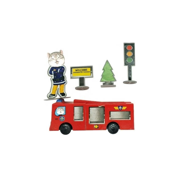 2024 bus set car toys new promotion gift mini car toy fireman sam & fire engine vehicle set toy