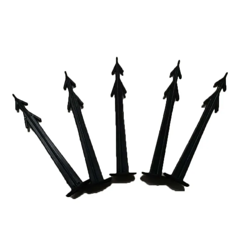 Garden Ground Plastic Nail Garden Stakes Landscape Edging Anchoring Spikes for Greenhouse Sunshade Net Weed Cover Tarps Tents