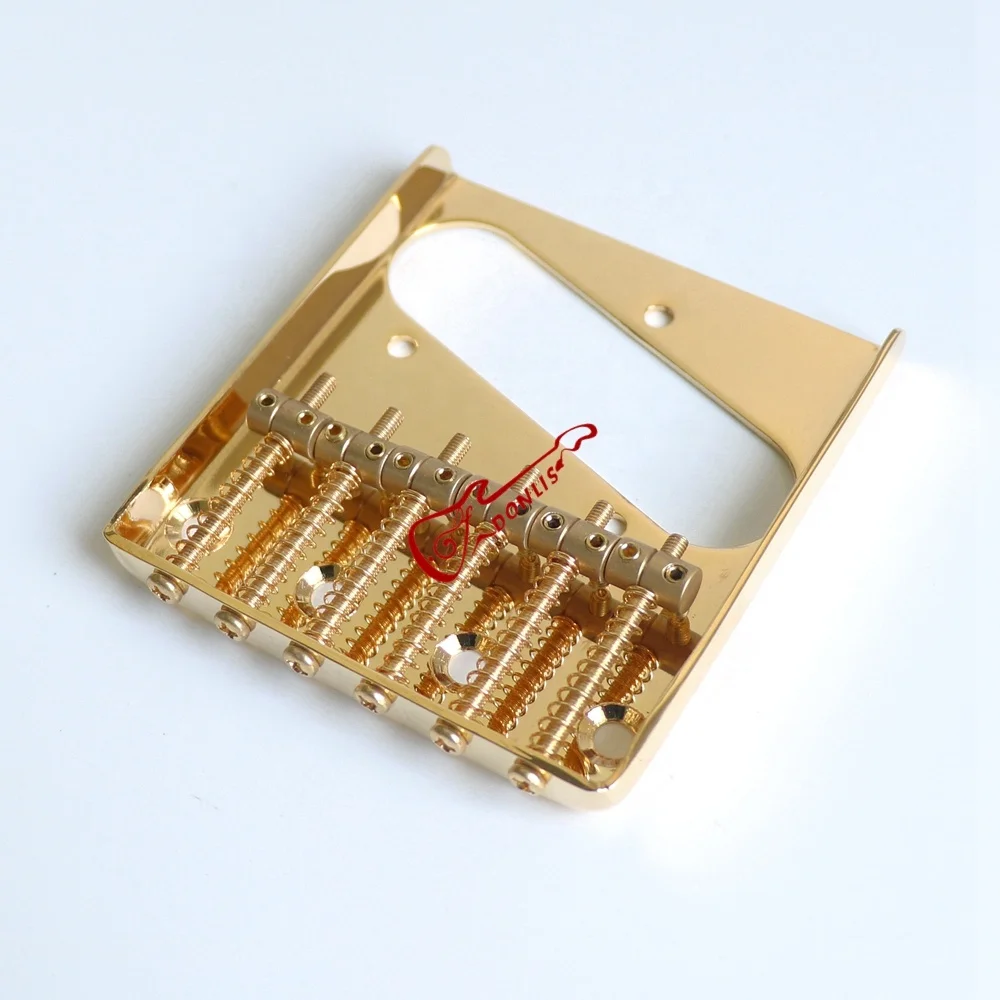 Donlis Brass Saddle Gold TL guitar Bridge for fixed and other 6 string electric guitar hardware wholesale