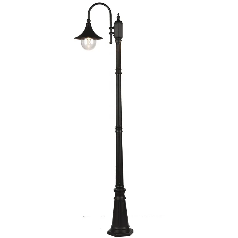 led outdoor water proof aluminum alloy antique  single garden lamp