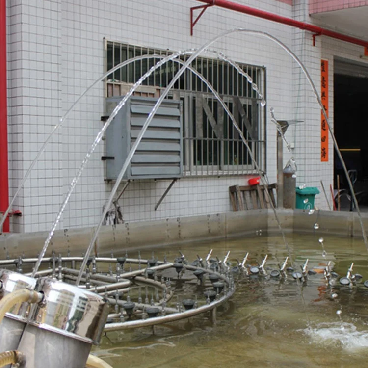 Наружный Садовый пруд бассейн ламинар прыгающие струи светодиодный подсветка водяной фонтан